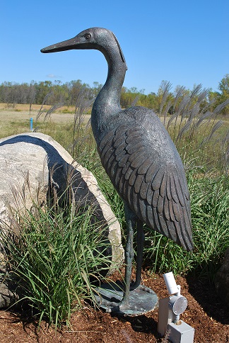 Importance of Maintenance on Outdoor Bronzes - First Heron - After Treatment