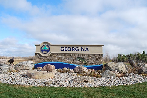 Georgina Entrywall With Bronze Herons - October 2014
