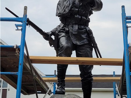 Summerside, PEI - WWI Bronze Soldier Restoration - August, 2022 22412 summerside pei   wwi bronze soldier restoration   august 2